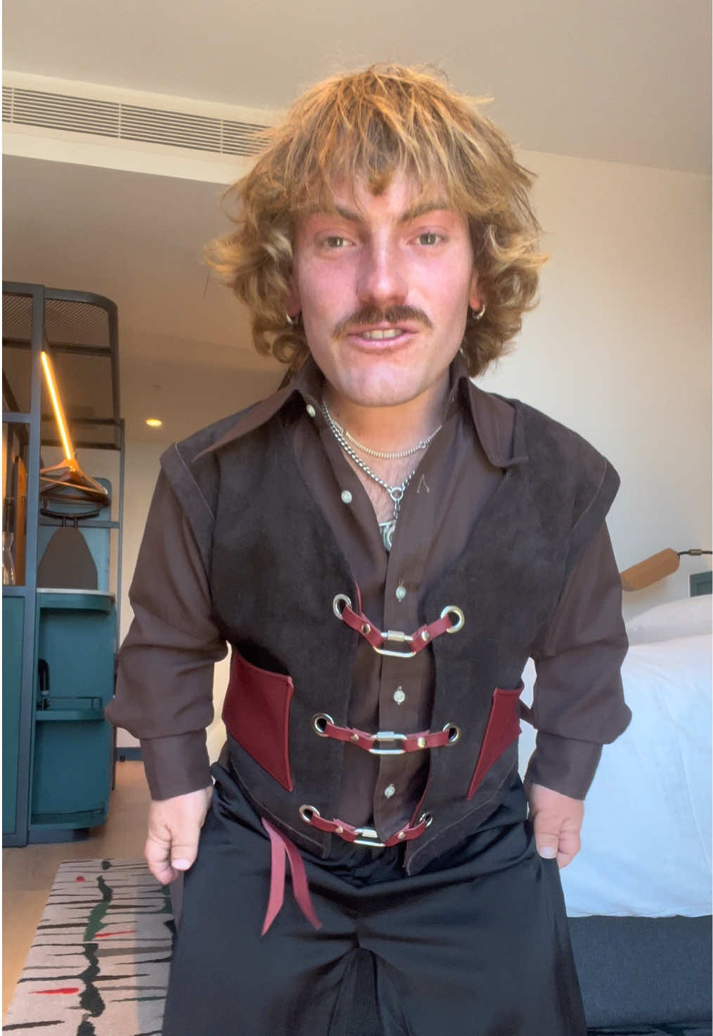 TikTok post by @james13chapman_ for Hyatt. Caption reads: My fit for the TikTok awards last week @Caption By....