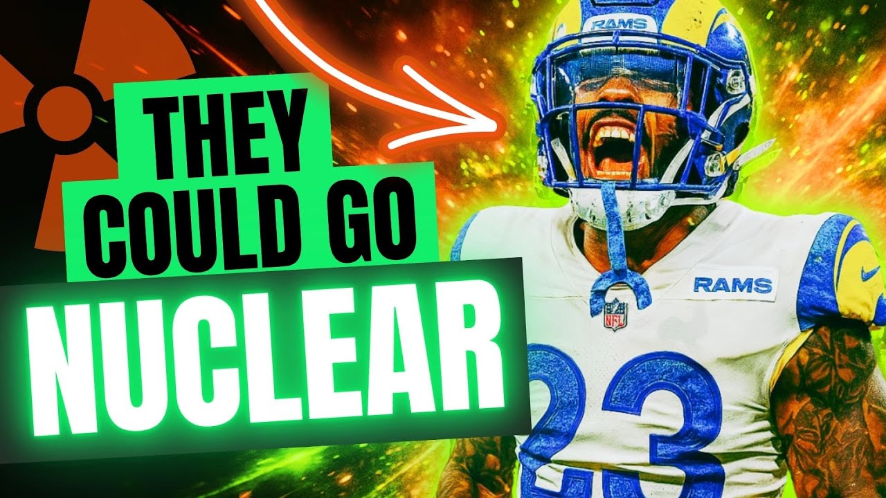 YouTube post by @TheFantasyHeadliners for Underdog Fantasy. Caption reads: ☢️ Players That Could Go NUCLEAR in 2025 - Fantasy....