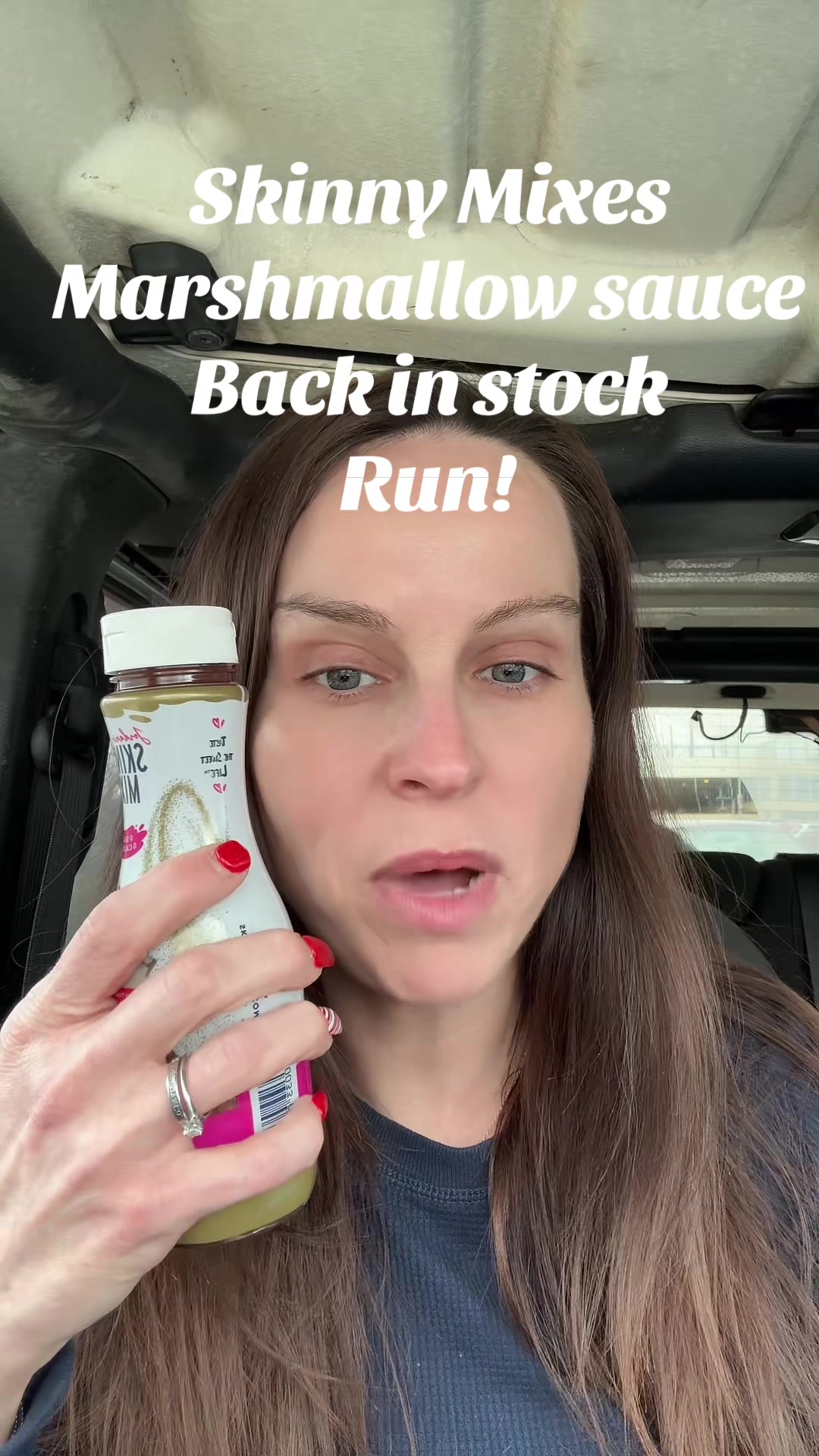 TikTok post by @magg_38 for Skinny Mixes. Caption reads: @Skinny Mixes #skinnymixes #marshmallowsauce....