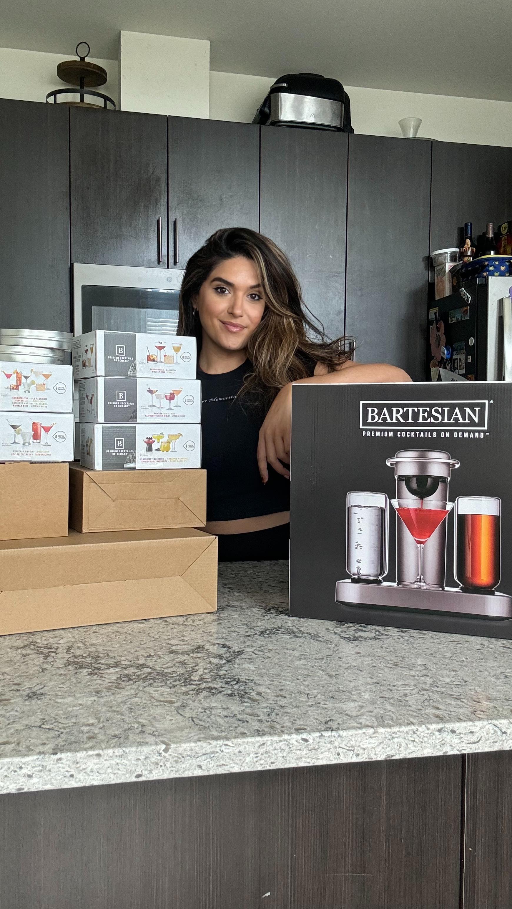 Instagram post by @bykatviana for Bartesian. Caption reads: [...] got a whole lot easier!!! #sponsored....