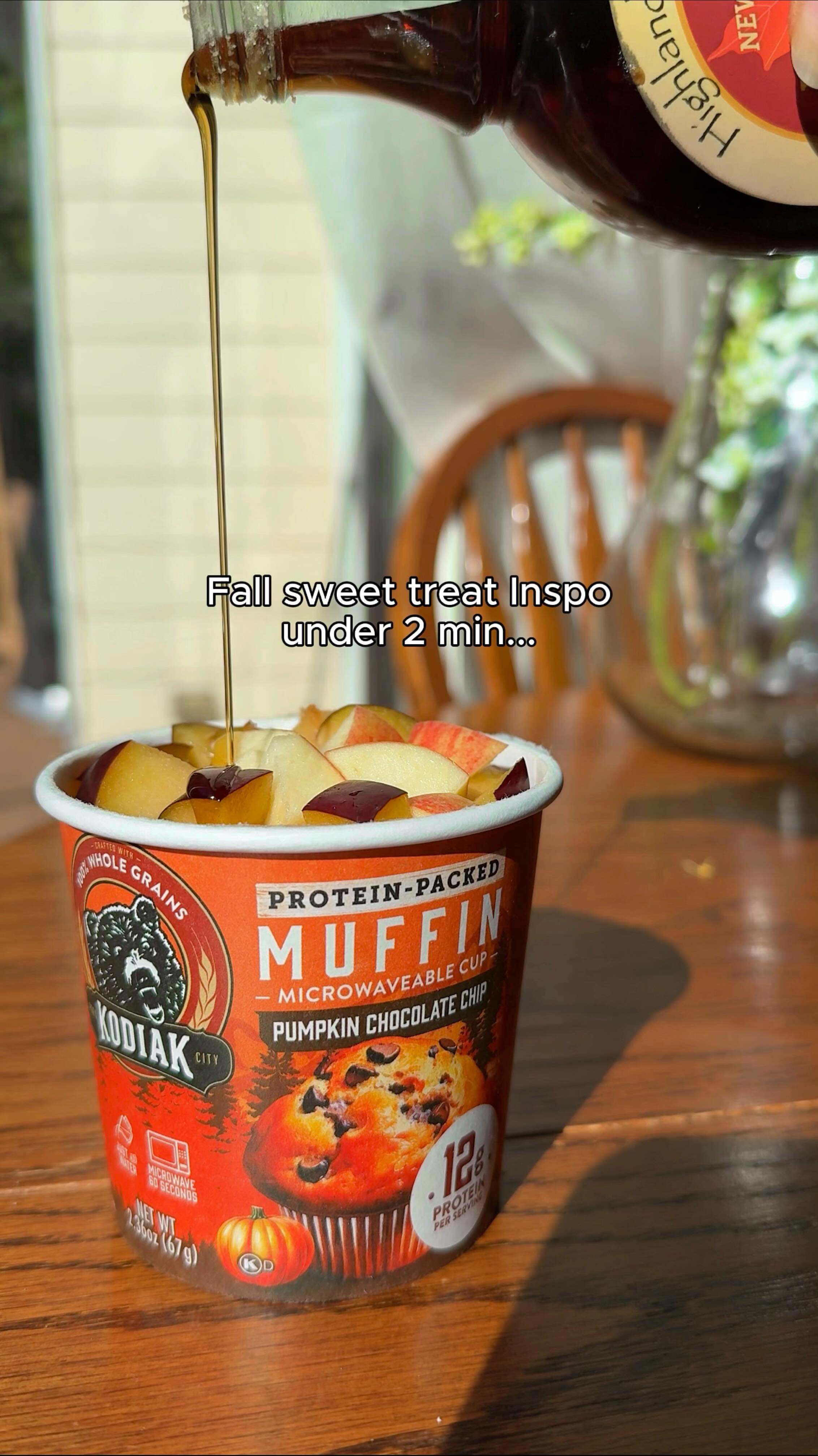 Instagram post by @oliviatohe_ for Kodiak Cakes. Caption reads: These @kodiakcakes Muffin Cups make the ultimate....