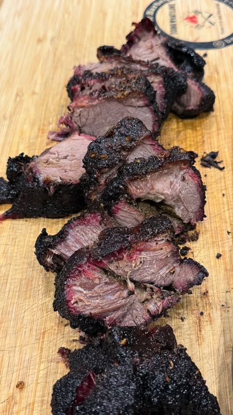 Instagram post by @backyardbbqparadise for Golden Steer. Caption reads: [...] Seasoned with a combination of @goldensteer....