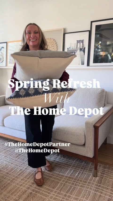 Instagram post by @house.becomes.home for The Home Depot. Caption reads: #TheHomeDepotPartner I’m so excited to partner....