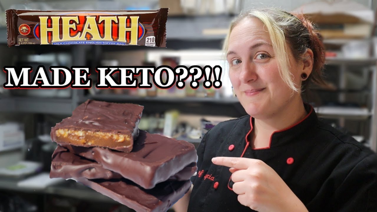YouTube post by @KetoUpgrade for Perfect Keto. Caption reads: How to Make Simple & Delicious Sugar Free Toffee!.