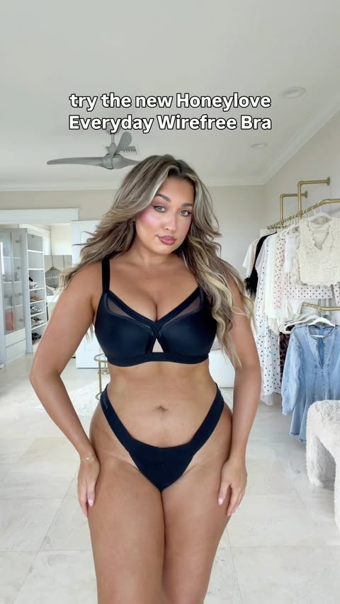 Instagram post by @bynicolemaddie for Honeylove. Caption reads: [...] below & I’ll send ya the details 🤍....