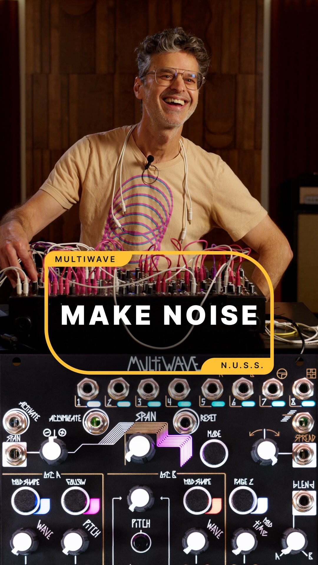 Instagram post by @tony_rolando for Reverb. Caption reads: Tony Rolando demonstrates how to do the wave...the....