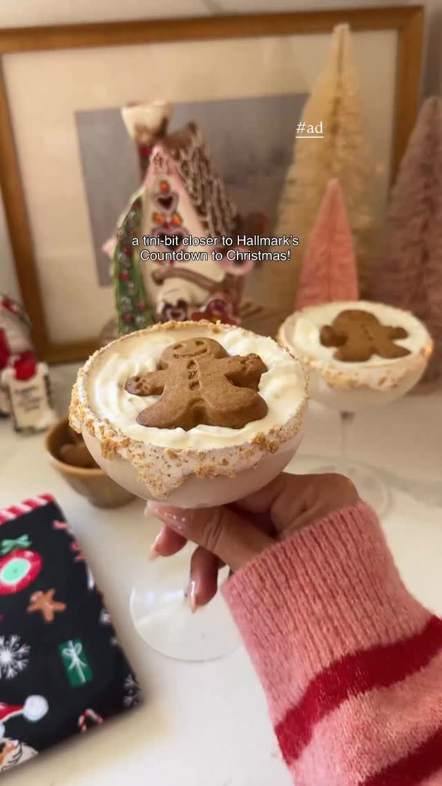 Instagram post by @debtrette for Hallmark. Caption reads: #ad: it’s officially @hallmark’s Countdown To....