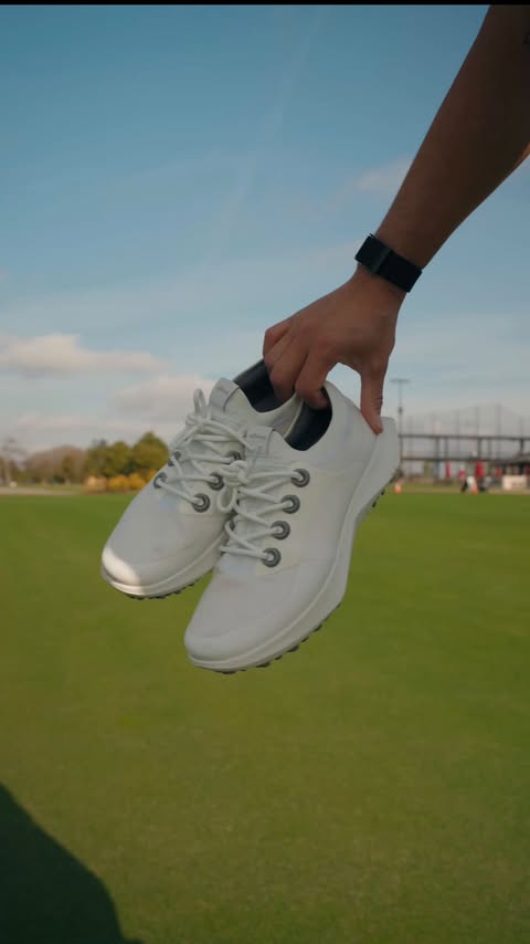 Instagram post by @lazizbaldwin for Allbirds. Caption reads: [...] if you like to walk the course. The....