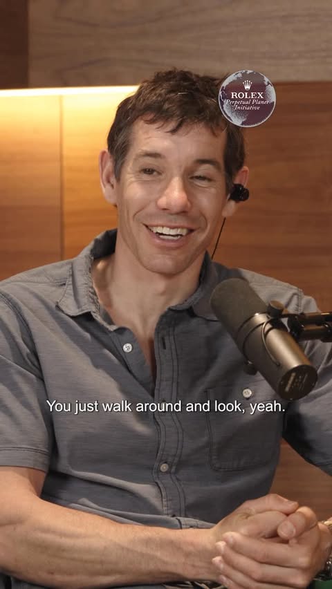 Instagram post by @alexhonnold for Rolex. Caption reads: [...] Visionaries, in partnership with the @Rolex....