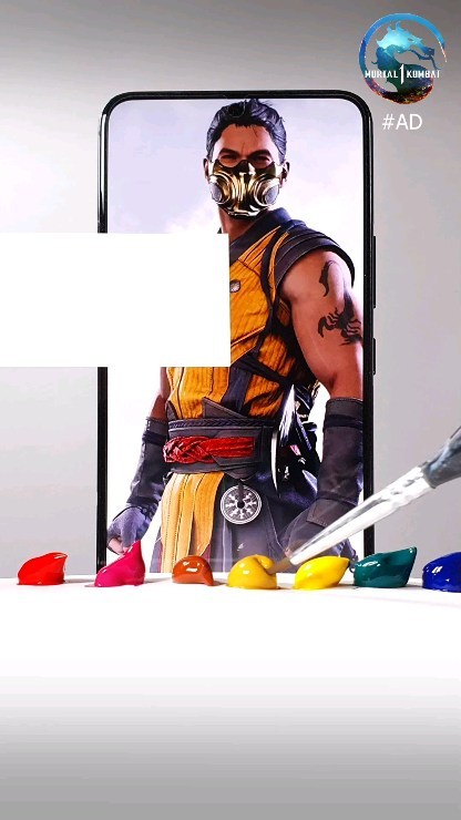 Instagram post by @howard__lee for Mortal Kombat. Caption reads: Mortal Kombat Painting Challenge....