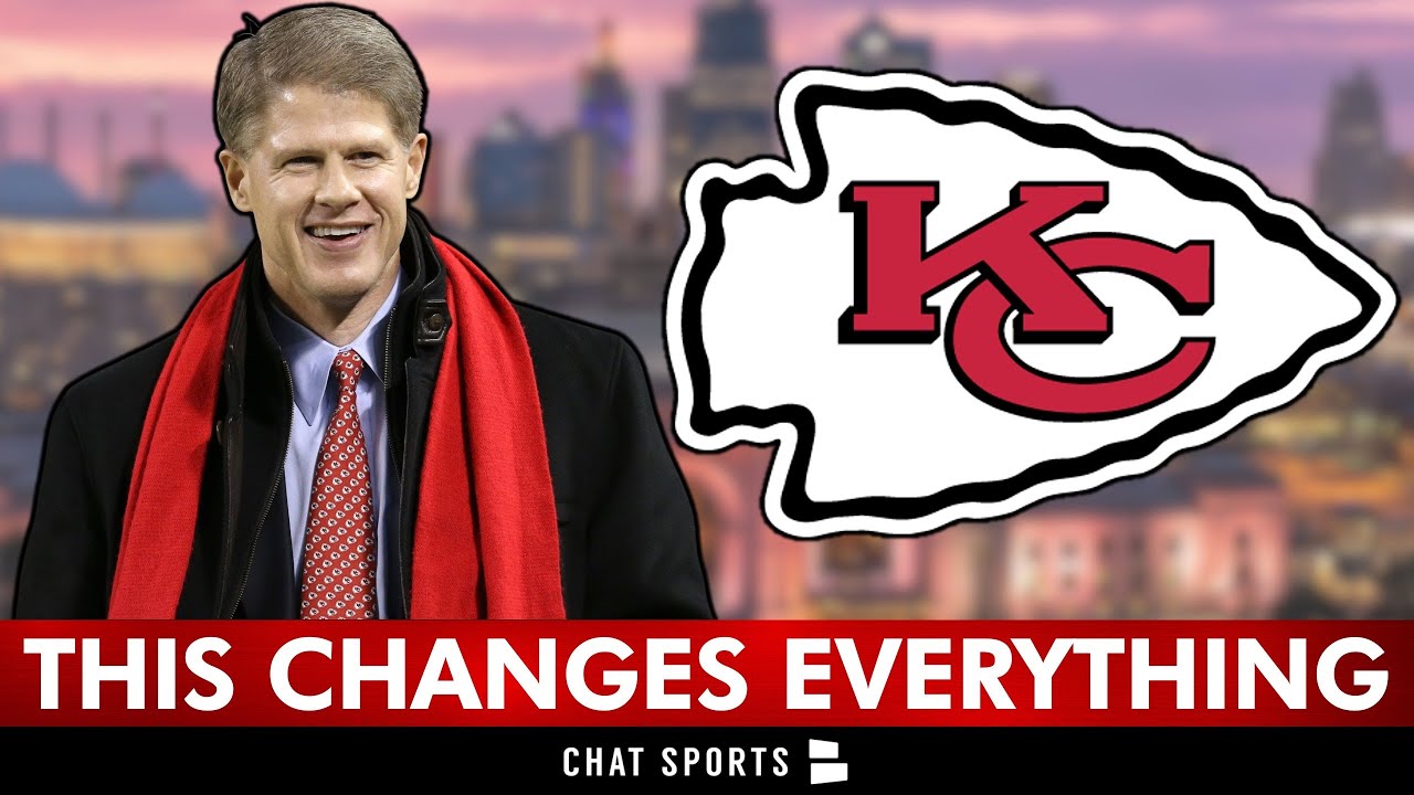 YouTube post by @ChiefsTV for Omaha Steaks. Caption reads: 🚨DEVELOPING: Kansas City Chiefs Moving Their....