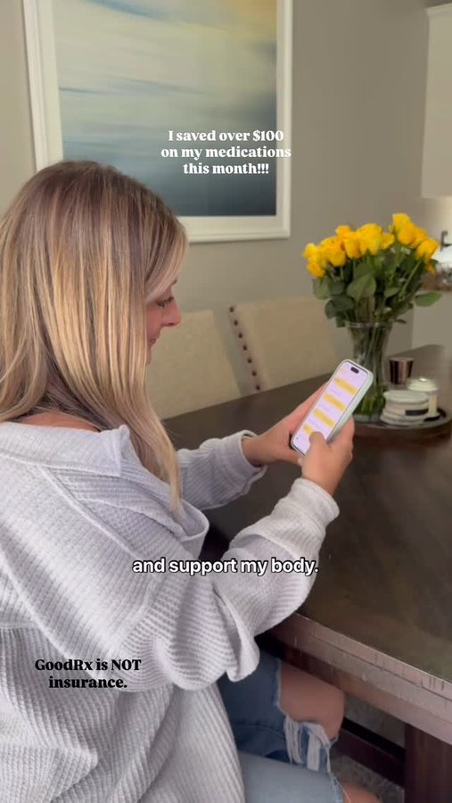 Instagram post by @infertilityfriends for GoodRx. Caption reads: [...] #ad

This is why I love checking @GoodRx....