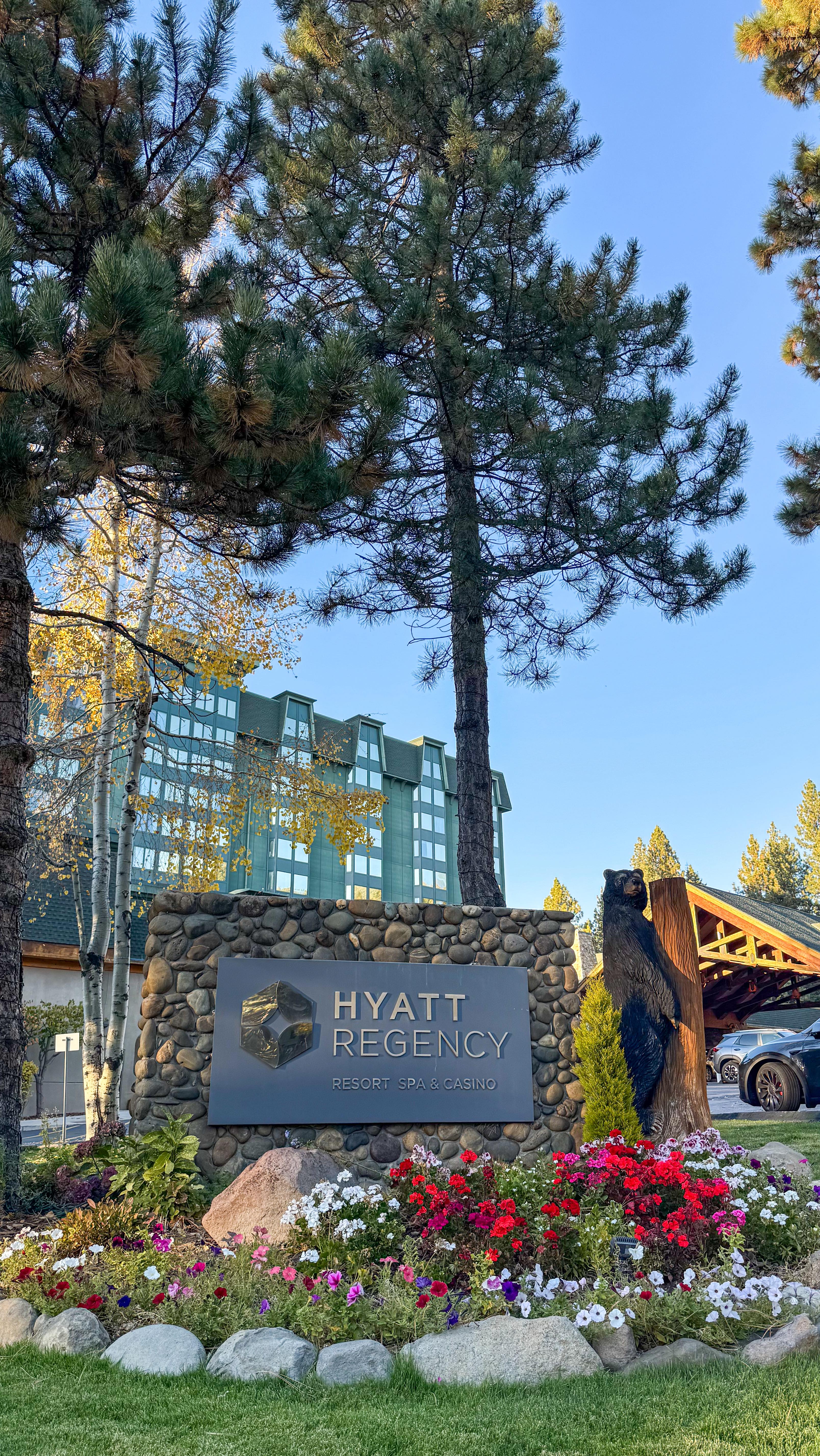 Instagram post by @davidabittan7 for Hyatt. Caption reads: If you’re planning your trip to Lake Tahoe or....