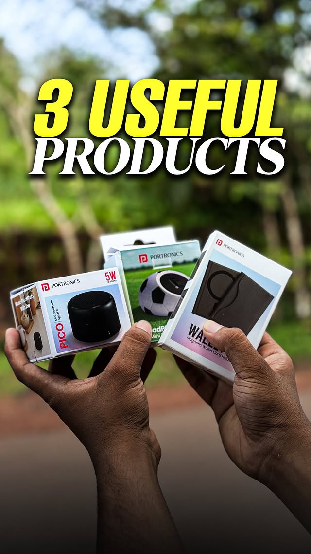 Instagram post by @nkl_tutorial for Portronics. Caption reads: [...] You 🔥🤯 #nkltutorial #useful #tech....