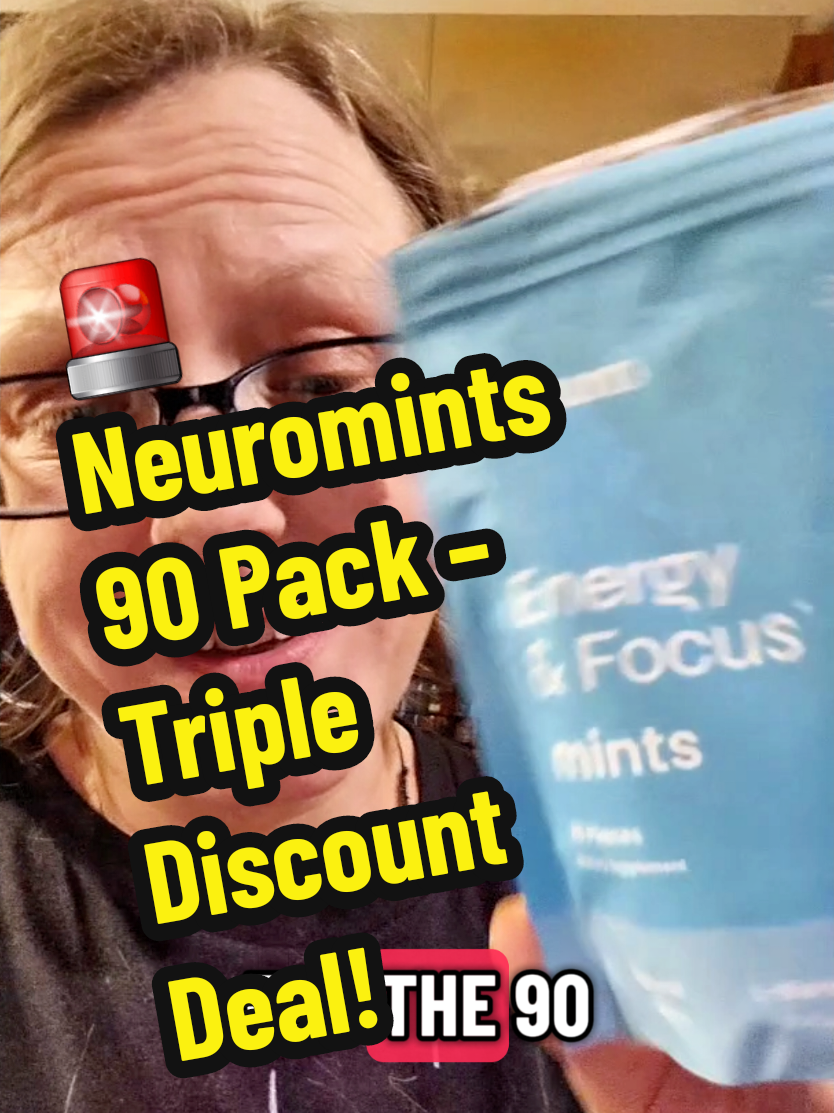 TikTok post by @mrsrobinson828 for Neuro. Caption reads: [...] energy, and fresh breath with Neuromints....