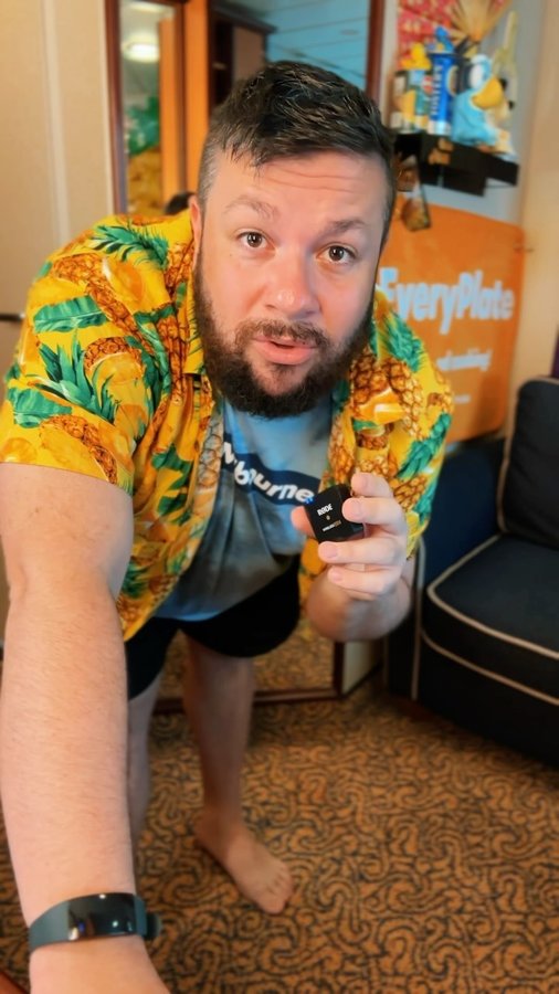 Instagram post by @christianhull for EveryPlate. Caption reads: [...] the Ultimate World Cruise really....