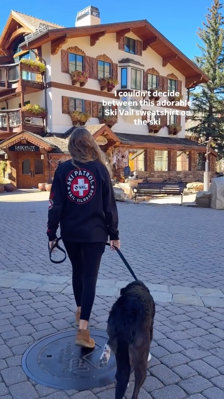 Instagram post by @alloveradventure for Crazy Shirts. Caption reads: [...] to shop in Vail? Look no further than....