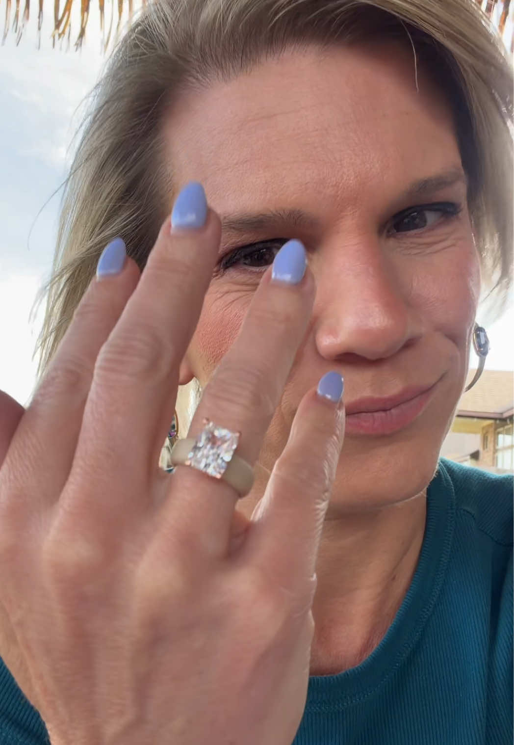 TikTok post by @thamillsfam for Rinfit. Caption reads: Rinfit rings are my everyday go-to 💍✨ Gym, [...].