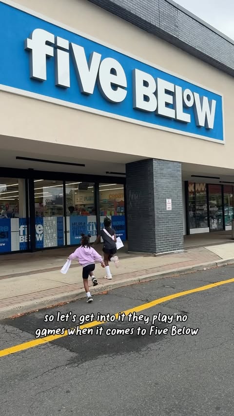 Instagram post by @_itsmelaurenc for Five Below. Caption reads: #FiveBelowPartner The back-to-school shopping trip....