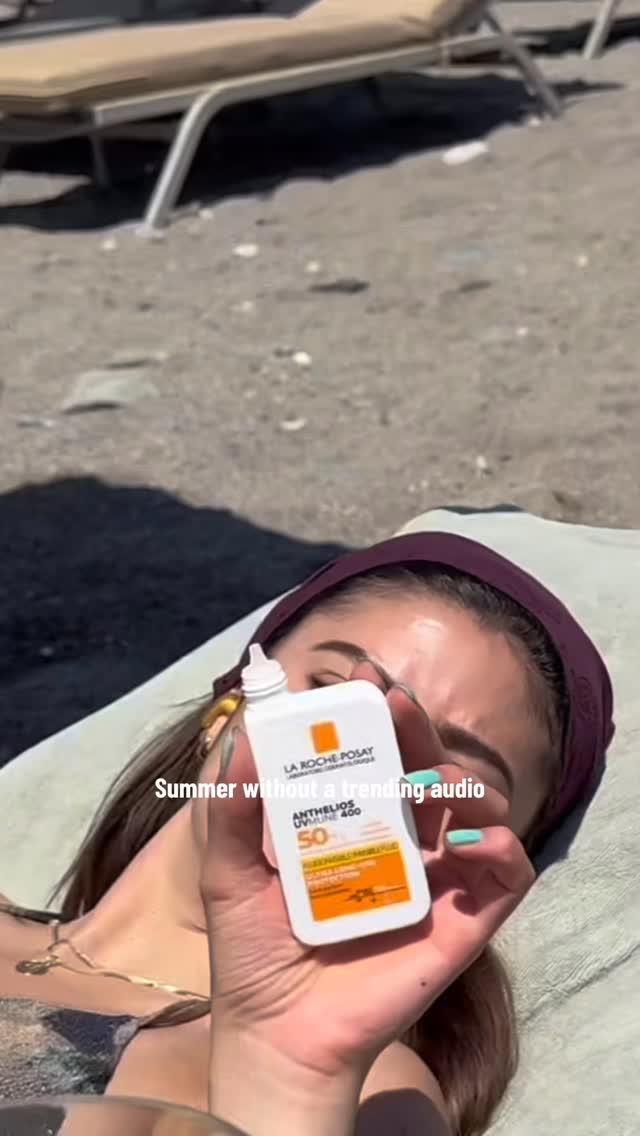 Instagram post by @lsacino for La Roche-Posay. Caption reads: Special holidays spécial UV ☀️#ad #sunscreen....