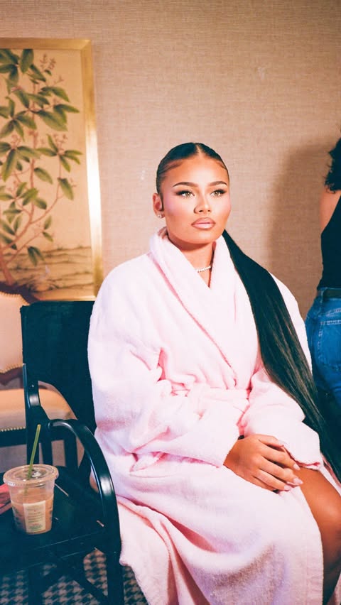 Instagram post by @azzymilan for COVERGIRL. Caption reads: A little glow goes a long way ✨🩷 @covergirl....