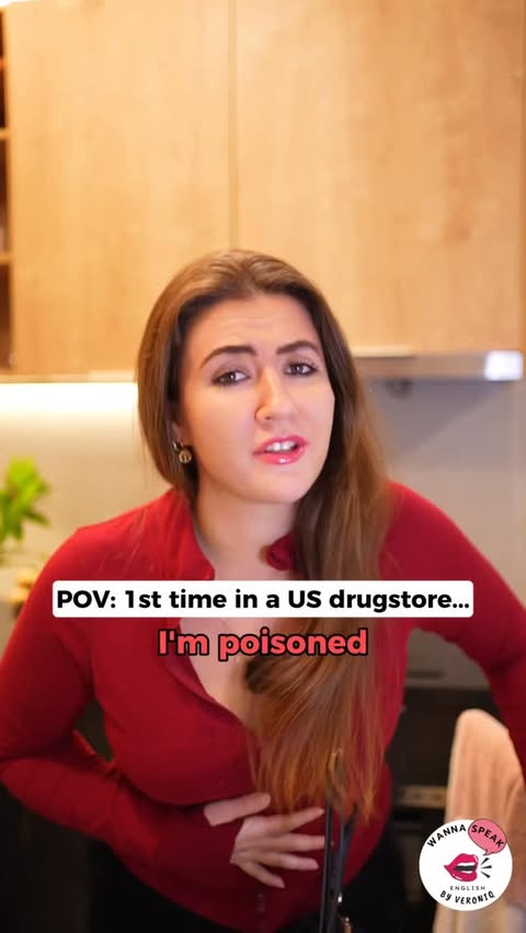 Instagram post by @wannaspeakbyveroniq for Timekettle. Caption reads: POV: First time in the US… and your English....