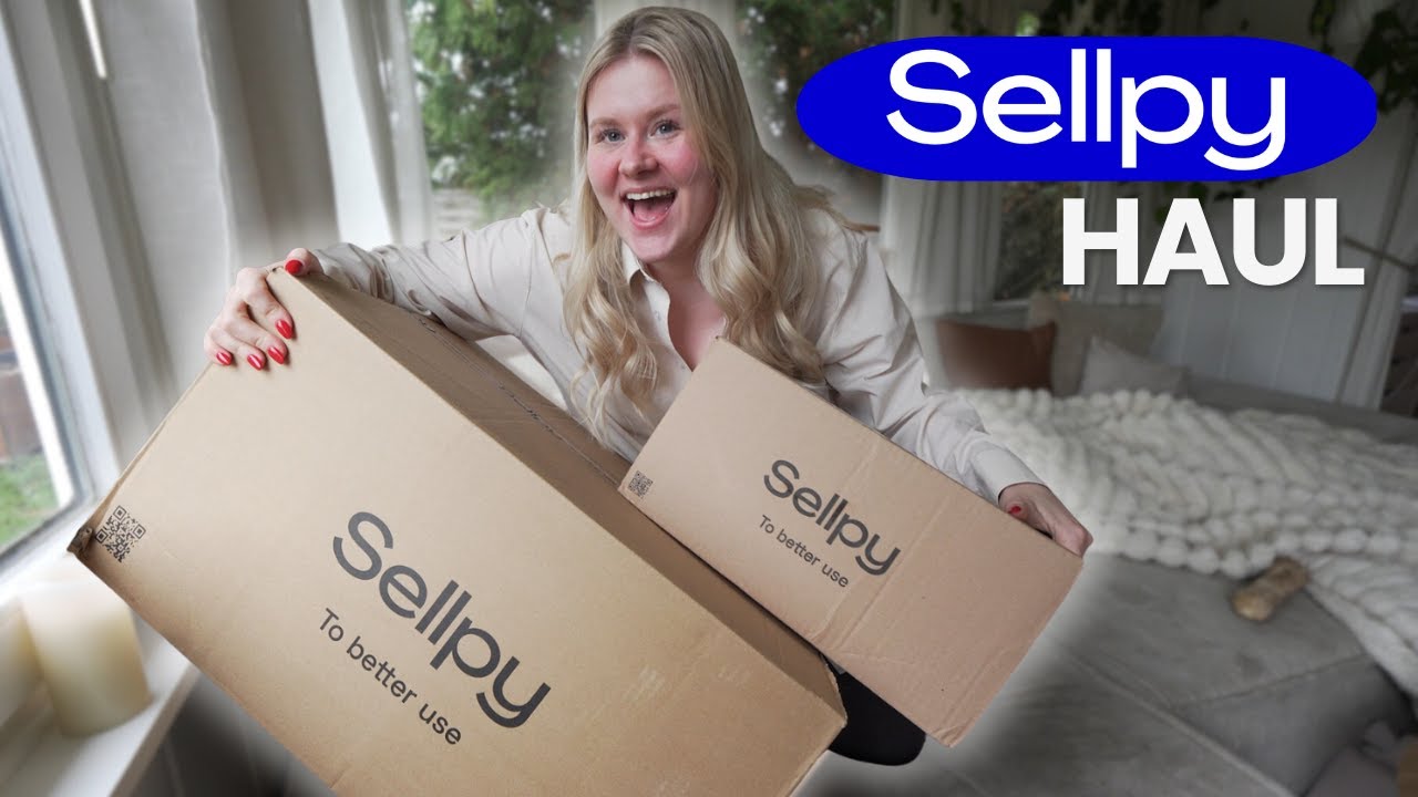 YouTube post by @fenja-klindworth for ARMEDANGELS. Caption reads: XXL Sellpy Try On Haul - Second Hand Fashion &....