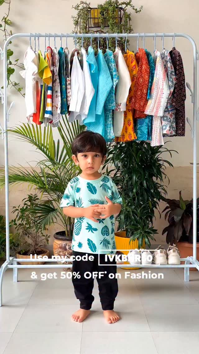 Instagram post by @baby_ivaan_mum for Babyhug. Caption reads: Little Ivaan stealing hearts, one ethnic outfit at....
