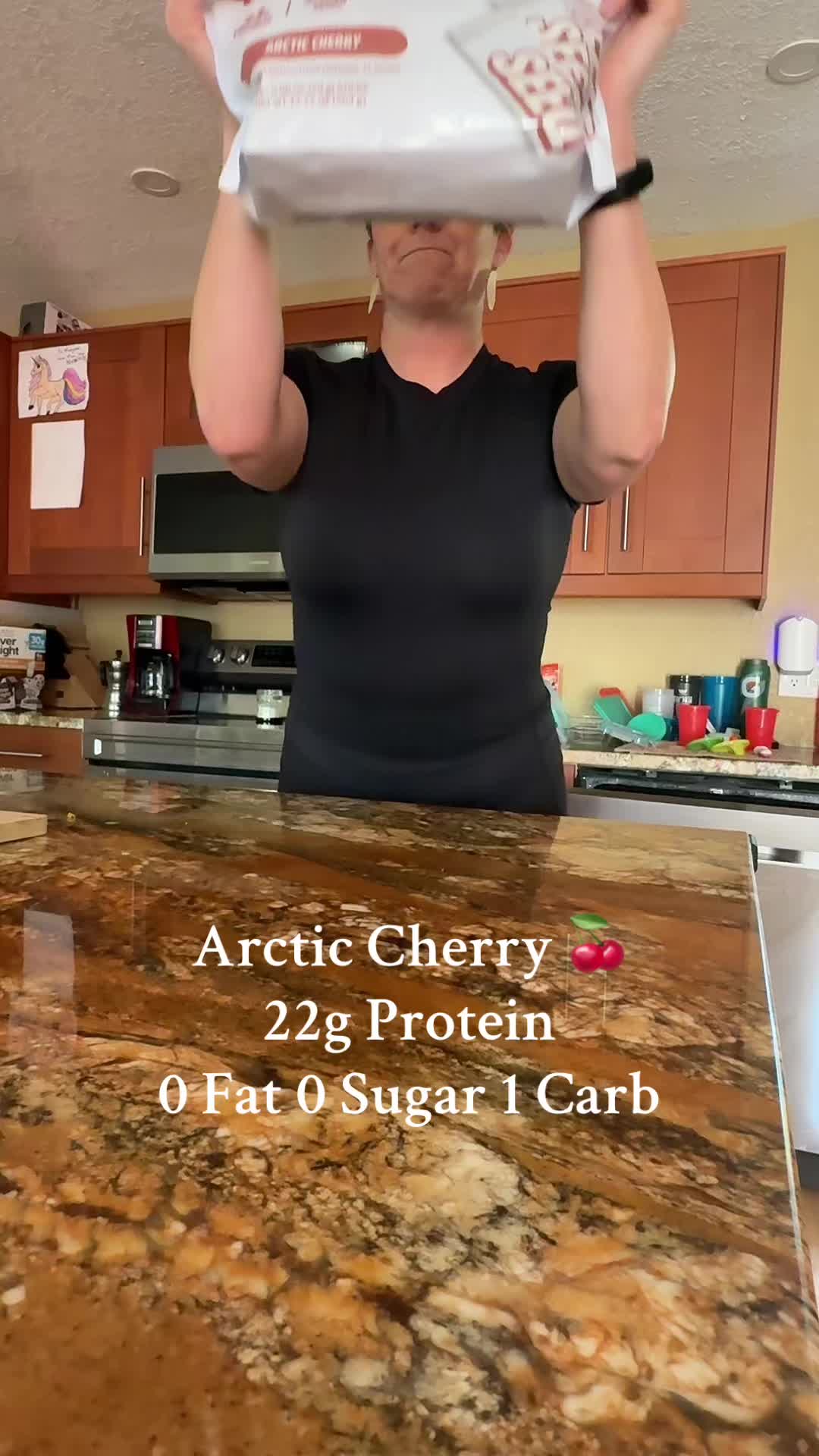 TikTok post by @wpavllc for SEEQ SUPPLY. Caption reads: Arctic cherry protein #seeq #protein....