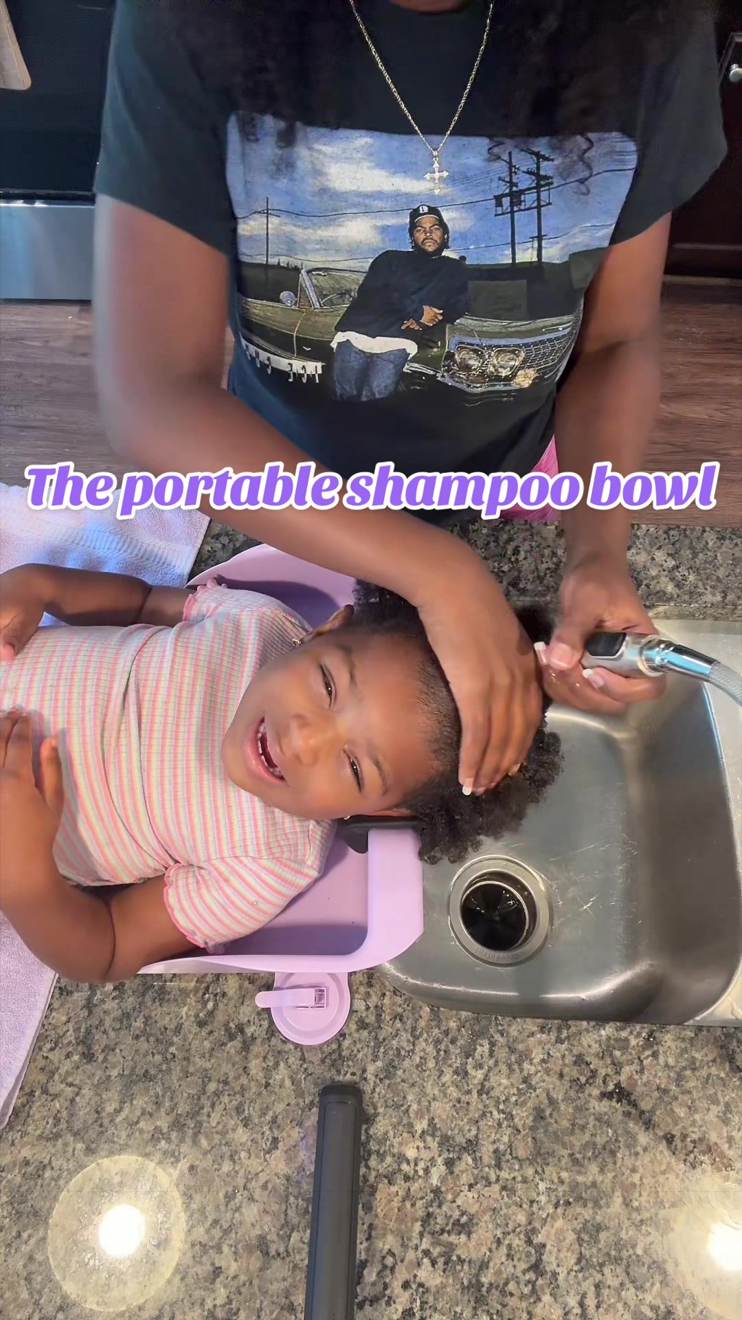 TikTok post by @_southernbellelifestyle for Lifewit. Caption reads: [...] the portable shampoo bowl from @Lifewit it....