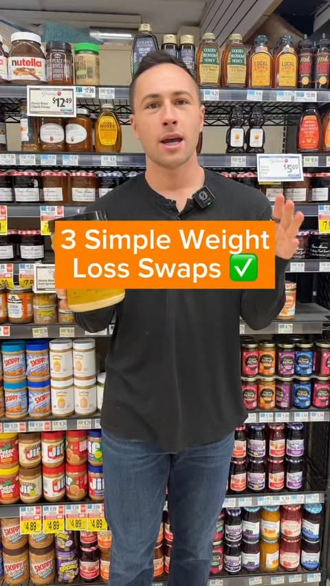 Instagram post by @healthwithhunter for NAKED nutrition. Caption reads: [...] butter -> peanut powder (I love....