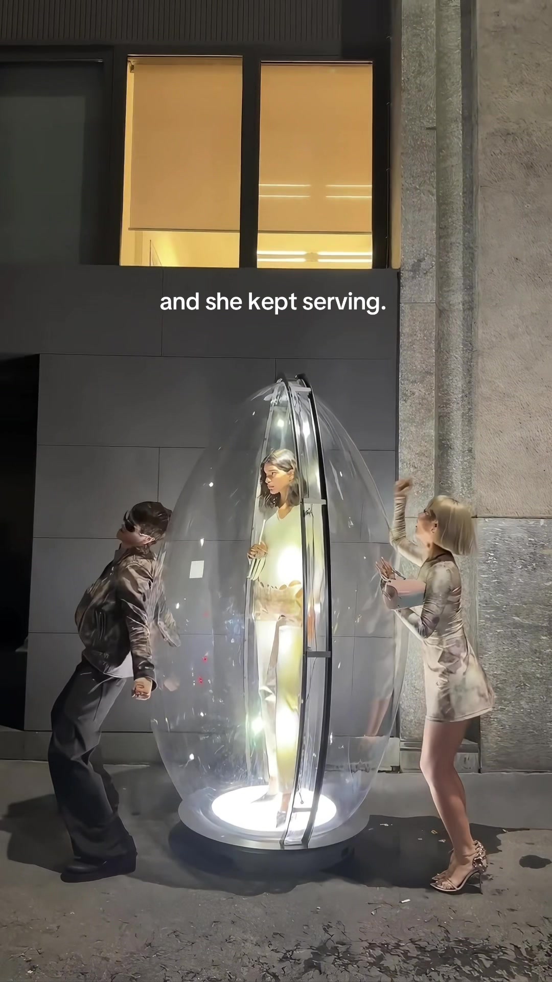 TikTok post by @marlon.noah for Diesel. Caption reads: @Diesel ss26 model btw hahah.