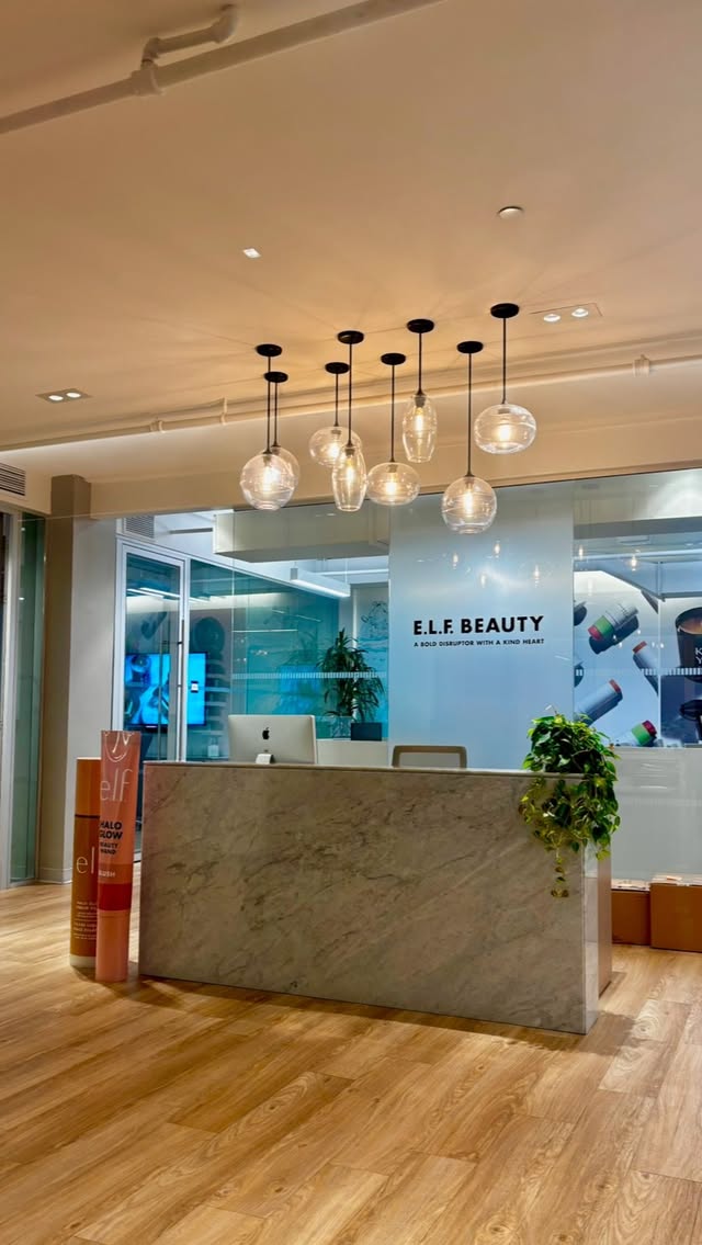 Instagram post by @khushishahx for Her Campus. Caption reads: thank you @elfcosmetics x @hercampus for this....