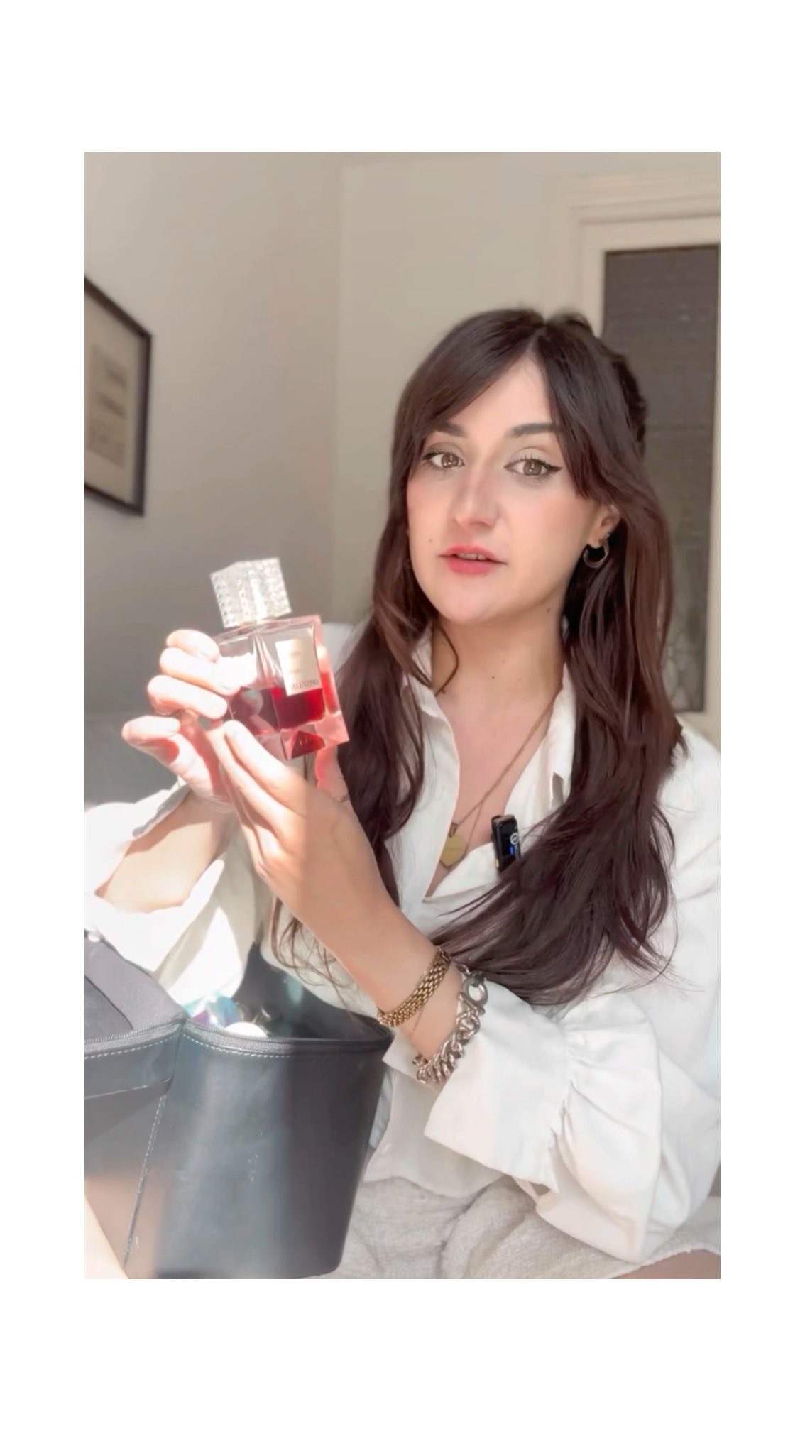 Instagram post by @clemenceccfragrance for narciso rodriguez. Caption reads: Which one would you pick? 💭 

@valentino.beauty....