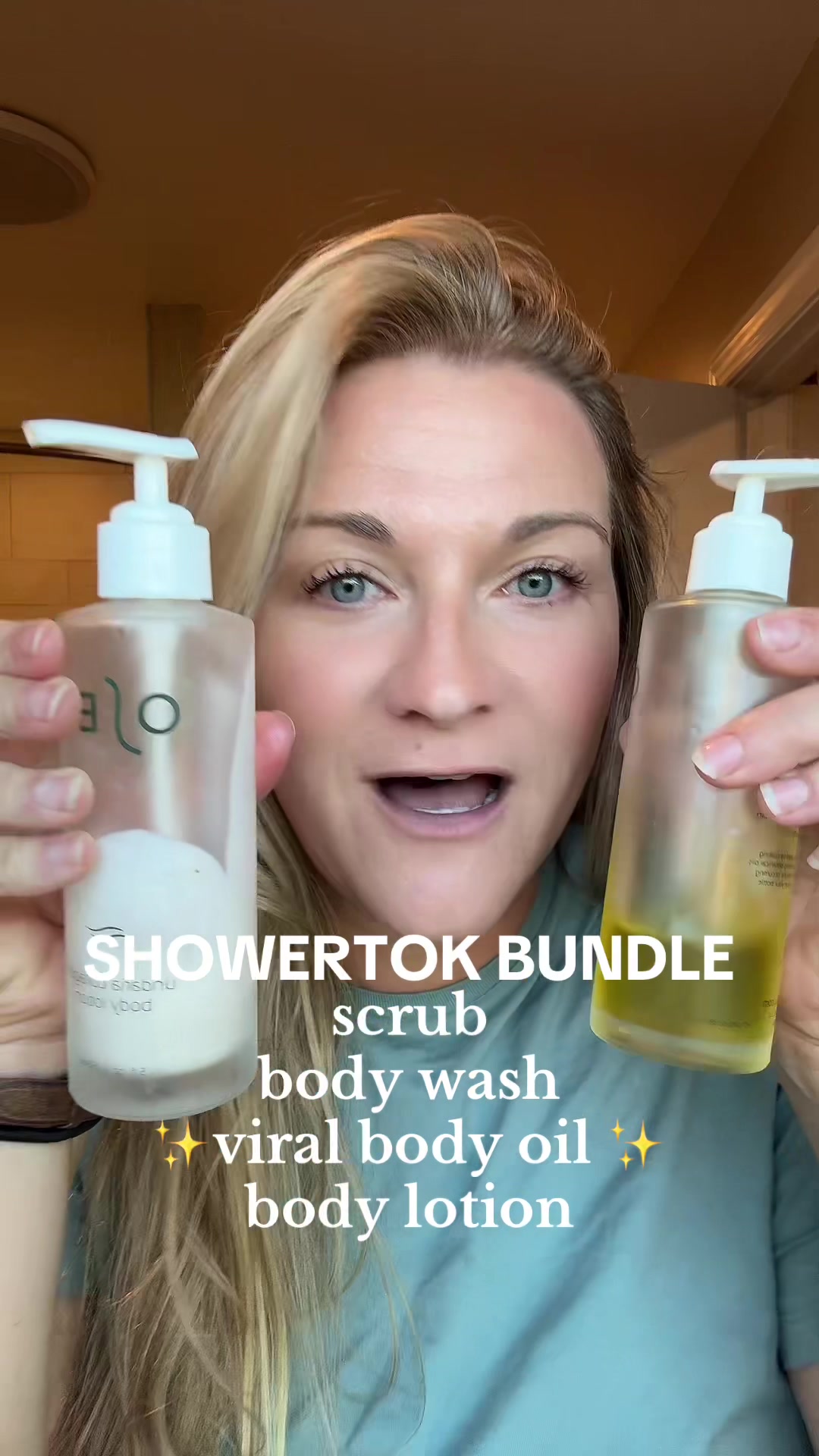TikTok post by @shellkastle for OSEA Malibu. Caption reads: [...] to lock in that moisture @OSEA Malibu....