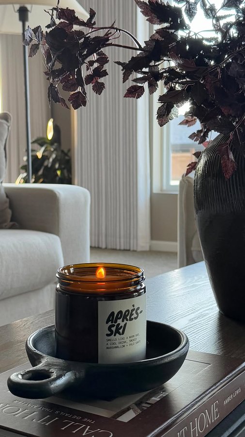 Instagram post by @neutralsimplicity for Vellabox. Caption reads: [...] styling✨ with this month’s candle from....