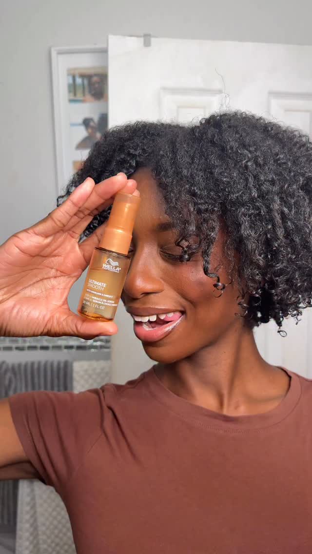 Instagram post by @naturally.nish for Wella Professionals. Caption reads: A much needed post-protective style glow up with....