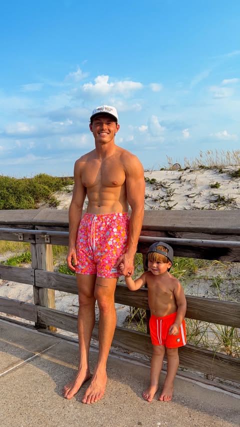 Instagram post by @mccall.mitchell for Blue Lizard Australian Sunscreen. Caption reads: Our family’s FAVORITE sunscreen all summer long....