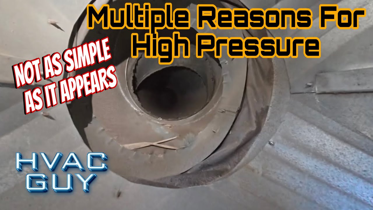 YouTube post by @HVACGUY for Milwaukee Tool. Caption reads: Complex High Pressure Problems On An Old R-22....
