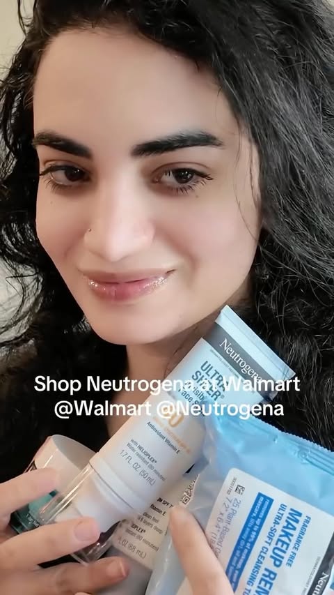 Instagram post by @nazara.beauty for Neutrogena. Caption reads: [...] my body protected outdoors ☀️🌿 Shop....