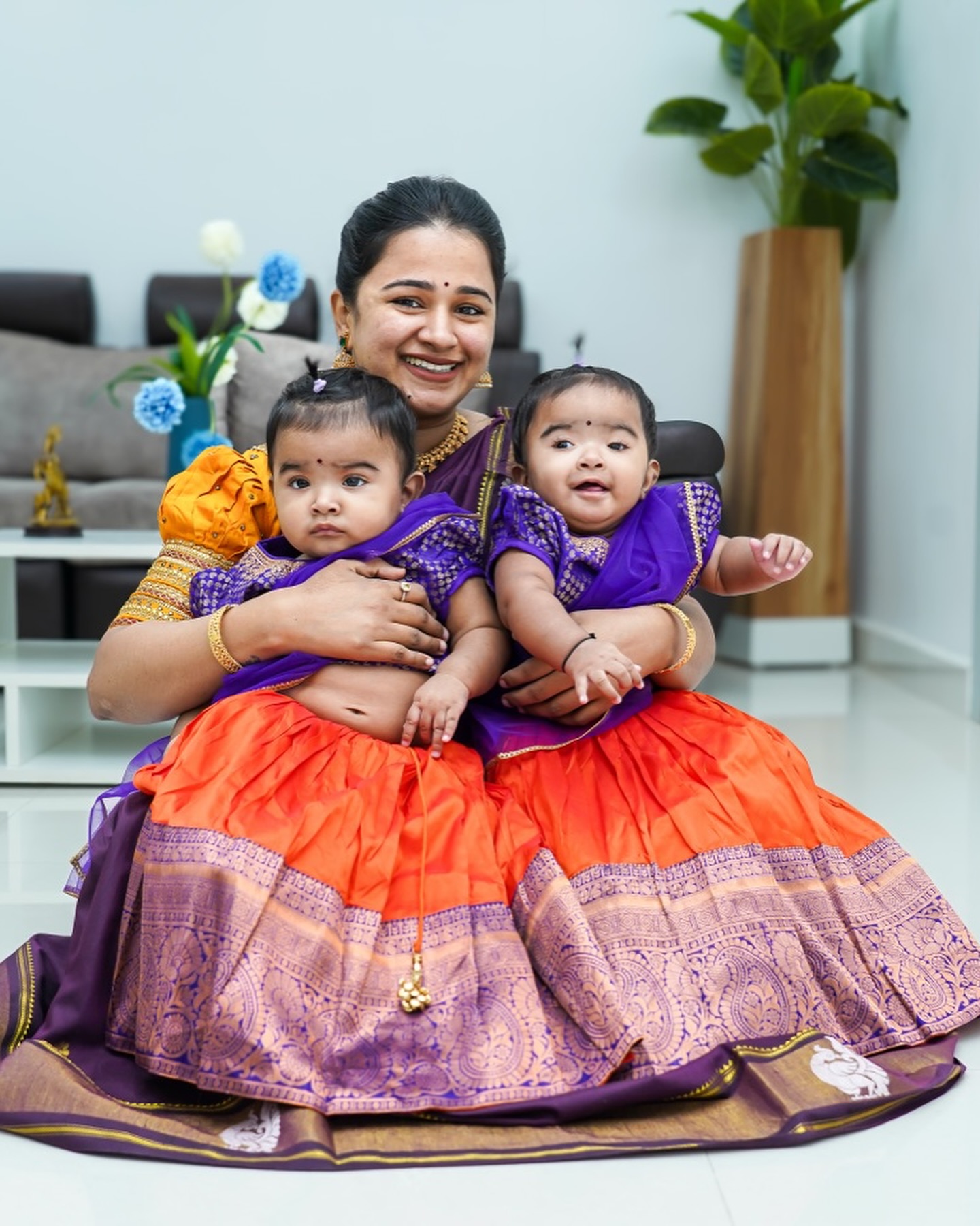 Instagram post by @kavingarsnekan for FirstCry. Caption reads: #collaboration with @FirstcryIndia ✨
Diwali joy is....