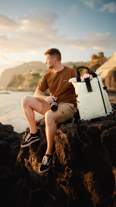 Instagram post by @karoltraveler for Wandrd. Caption reads: I tested the new @wandrd PRVKE V4 for 3 months in....