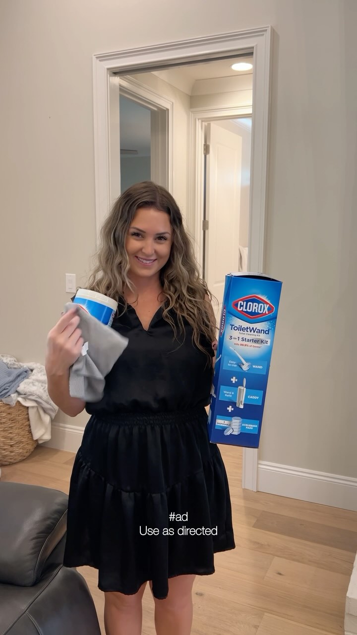 Instagram post by @camenyoungblood for Clorox. Caption reads: #ad let's prep for last minute guests! @clorox....
