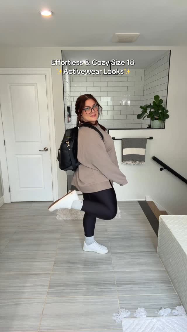 Instagram post by @lovezoepotter for Reitmans. Caption reads: Which look is your fav? 
I’m so ready for cozy....