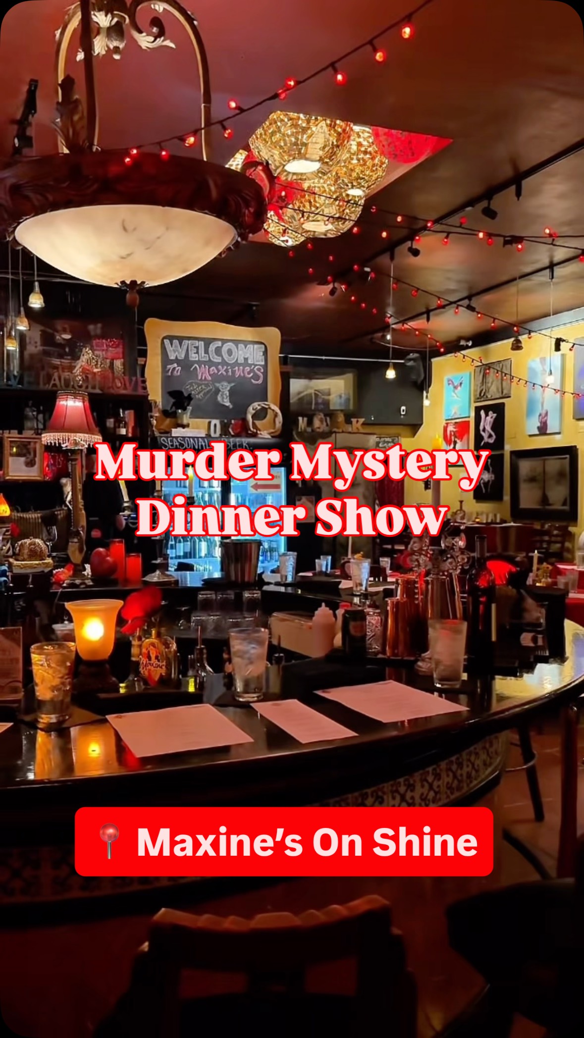 Instagram post by @vaudeville_entertainment for Visit Orlando. Caption reads: Join us for an unforgettable evening of twists,....