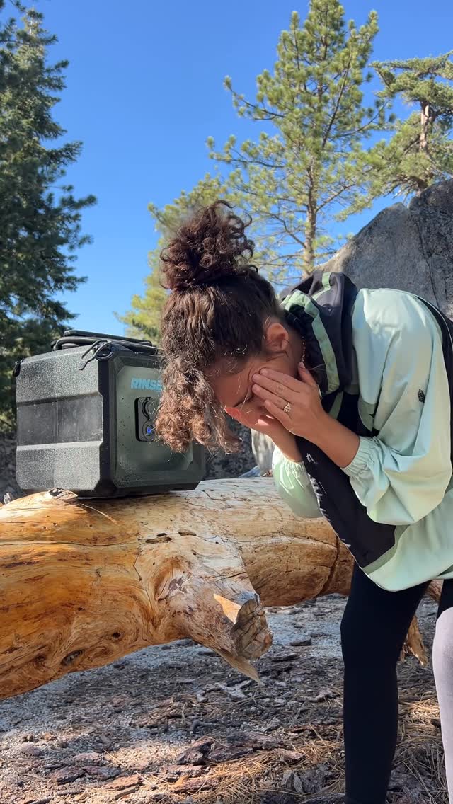 Instagram post by @dearabbey__ for RinseKit. Caption reads: Still important to feel your best while....