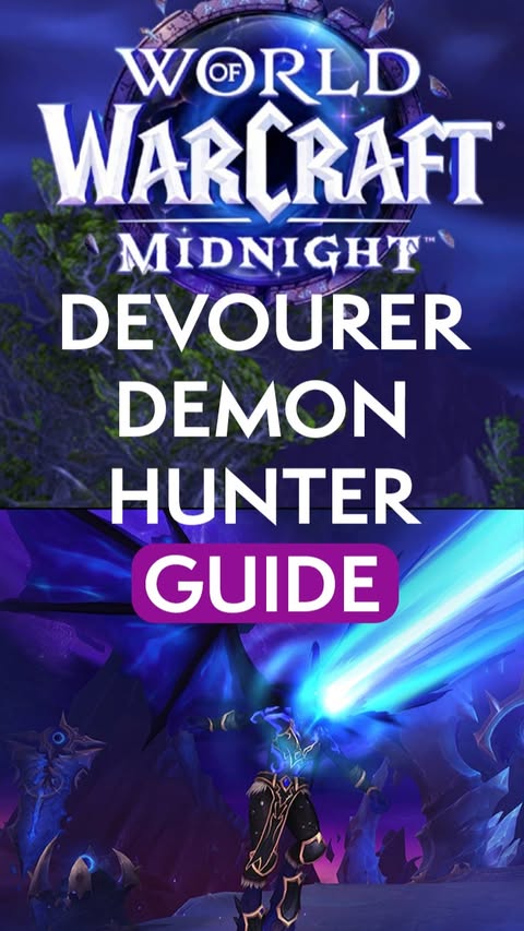 Instagram post by @mrreeeee for Blizzard Entertainment. Caption reads: MIDNIGHT DEVOURER DH GUIDE #GamingTips #twitch....