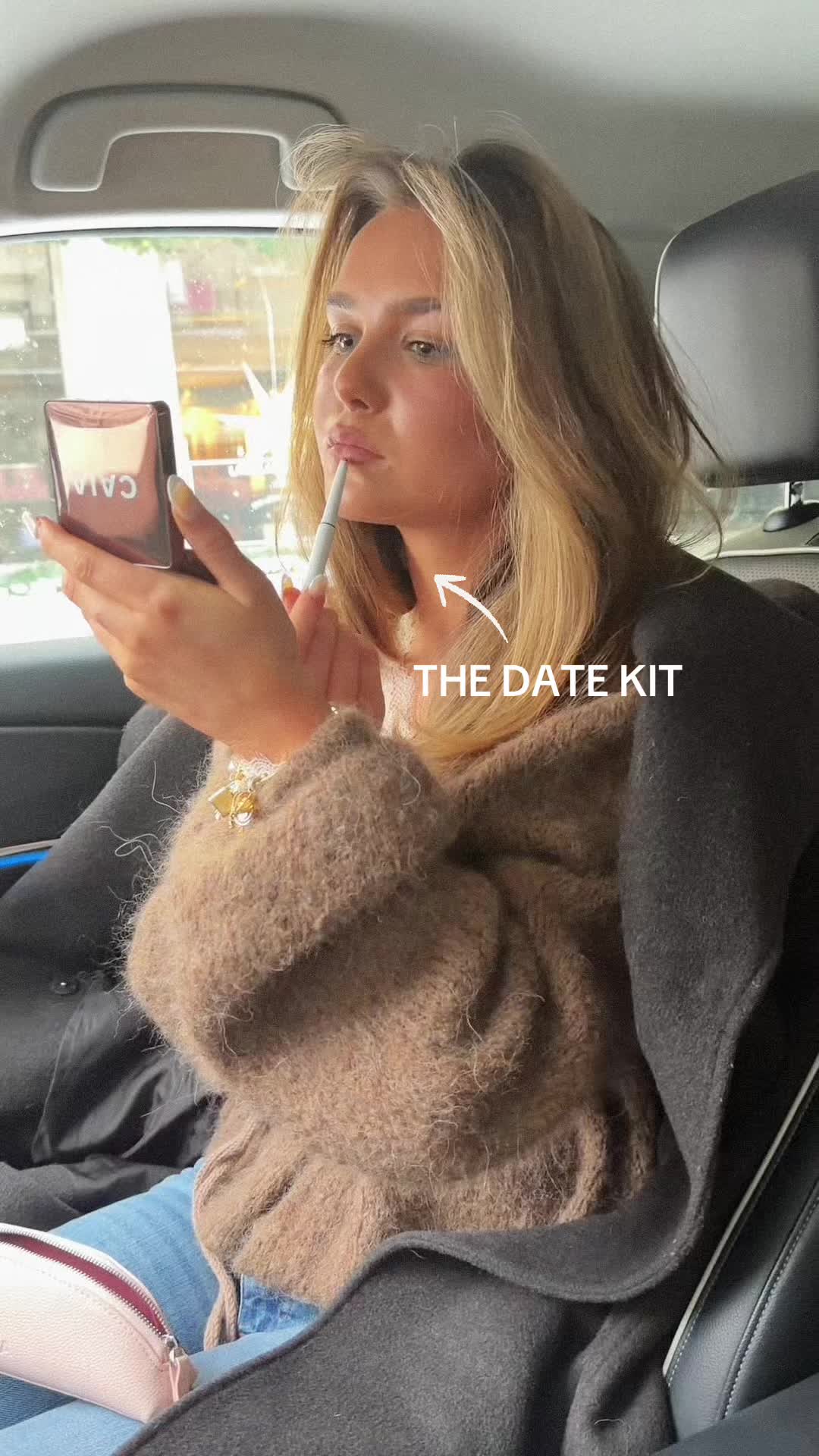 TikTok post by @spannelouise for CAIA Cosmetics. Caption reads: Last touches with @CAIA Cosmetics #caiacreator.