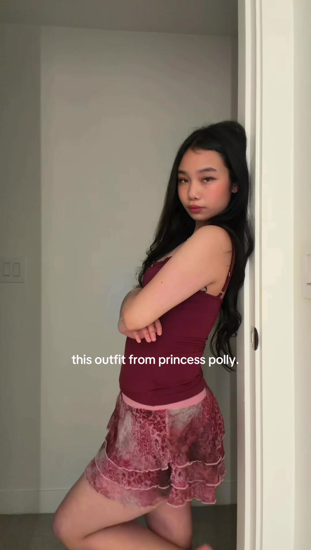 TikTok post by @karathunn for Princess Polly. Caption reads: run to @Princess Polly rn and use my code KARAXO....
