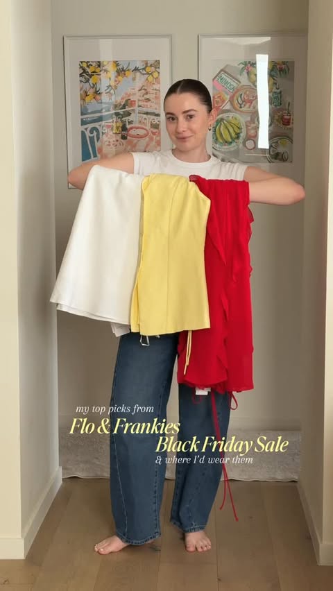 Instagram post by @cctchloeclaire for Flo & Frankie. Caption reads: Flo & Frankie’s Black Friday Sale is HERE 🖤

📅....